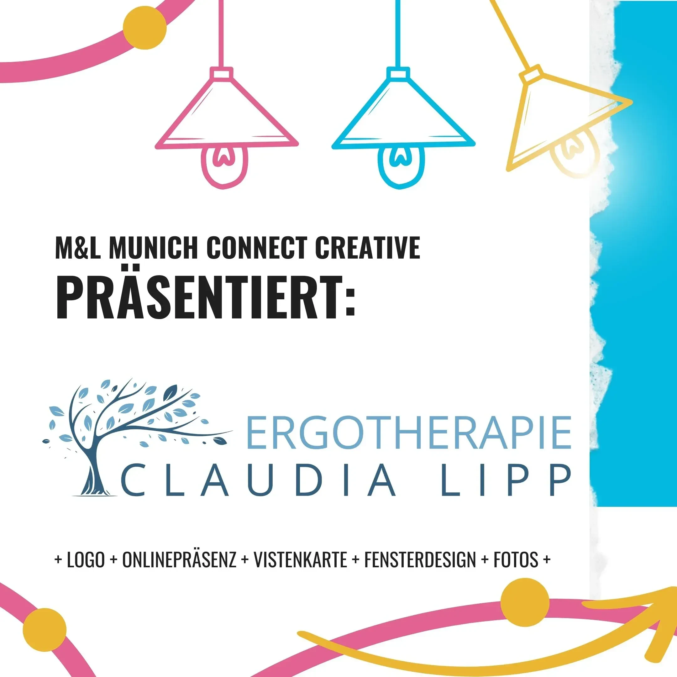 Projektübersicht: Logo der Ergotherapie Claudia Lipp mit Baum-Symbol